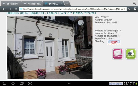 Maison  Yport pour  4 •   1 chambre 