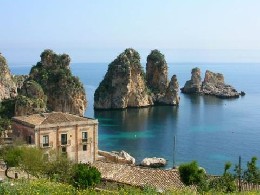 Ferme  Castellammare del golfo -scopello pour  4 •   vue sur mer 