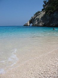 Sardaigne: santa maria navarrese -    vue sur mer 