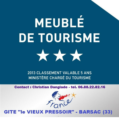 Gite in Barsac for   8 •   3 stars 