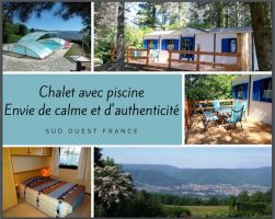 Chalet indpendant  -  Dans grand parc arbor Avec piscine scurise (...