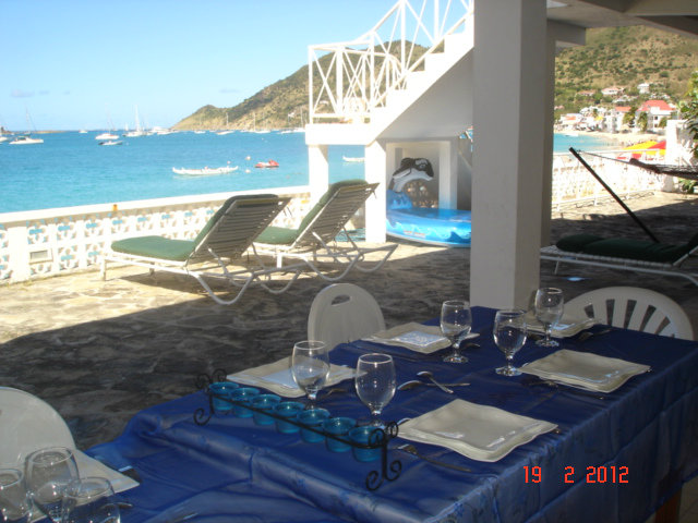 Saint martin, french west indies -    view on sea 