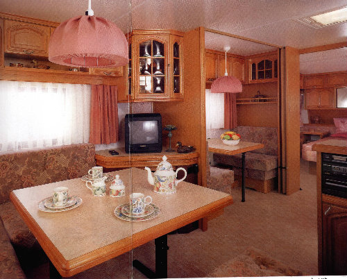 Caravane  La salvetat sur agout pour  5 •   avec terrasse 
