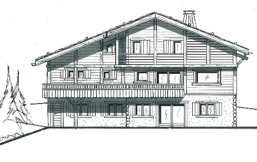 Chalet in Le grand bornand voor  8 •   met balkon 