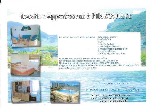 Appartement Trou Aux Biches - 8 personen - Vakantiewoning