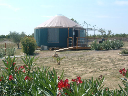 Mobil home en Murviel les beziers para  6 •   con terraza 