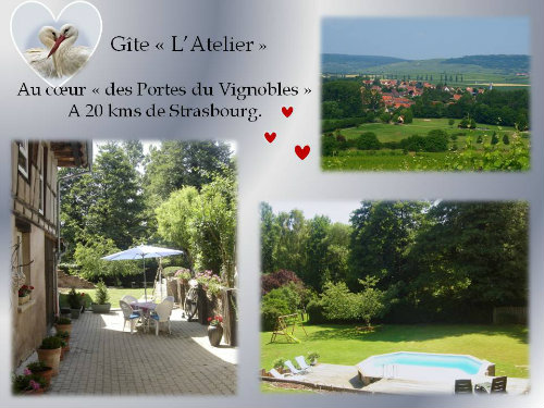 Gite  Odratzheim pour  4 •   parking priv 