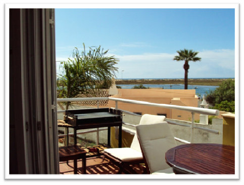 Apartamento en Cabanas de tavira mf para  4 •   vista al mar 