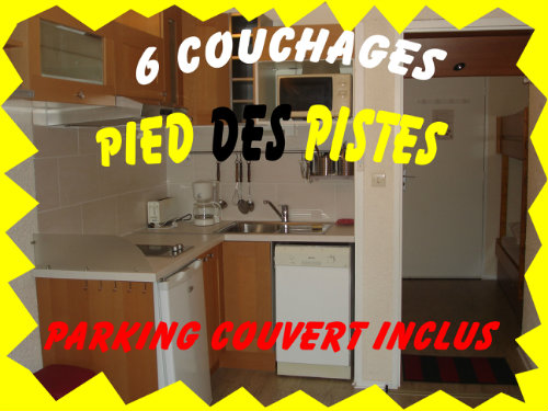 Appartement  La mongie pour  6 •   2 chambres 