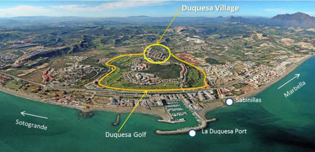 Duquesa village -    view on sea 