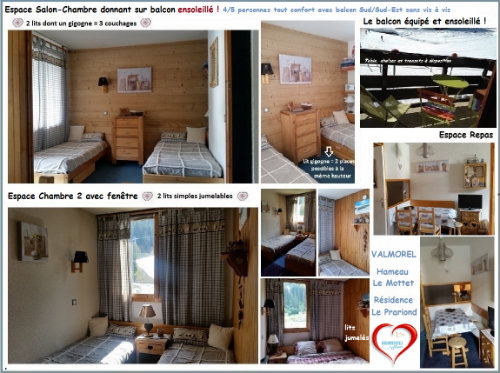 Appartement  Valmorel pour  5 •   animaux accepts (chien, chat...) 