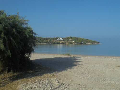 Porto heli, argolis region -    uitzicht op zee 