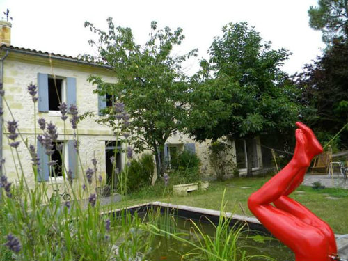 Ferme  Bordeaux cedex pour  5 •   avec piscine prive 