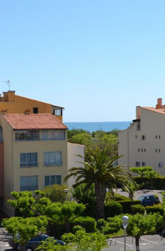 Studio in Cap d agde for   4 •   view on sea 