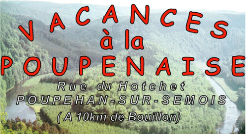 Gite in Bouillon poupehan for   6 •   garden 