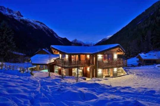 Chalet  Chamonix-mont-blanc pour  12 •   avec piscine prive 