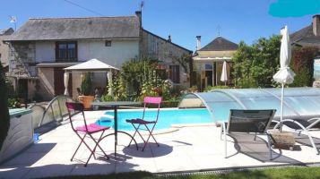 Gite  Gennes pour  5 •   avec piscine partage 