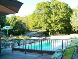 Haus in Labeaume fr  4 •   mit privat Schwimmbad 