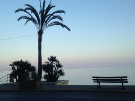 Roquebrune cap martin -    vue sur mer 