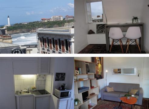 Studio in Biarritz for   2 •   parking 