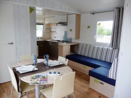 Mobil home en Srignan para  6 •   con terraza 