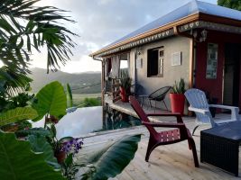 Muscade lodge fwi - Villa au sud de la Martinique 4 Personnes terrasse...