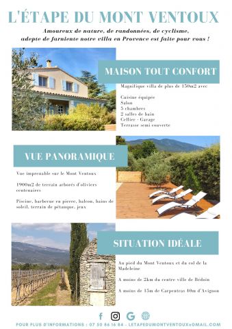 Maison  Bedoin - Location vacances, location saisonnire n69792 Photo n2