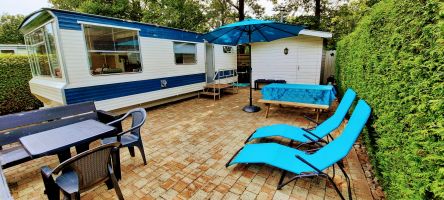 Mobile home in Schoonloo for   4 •   animals accepted (dog, pet...) 