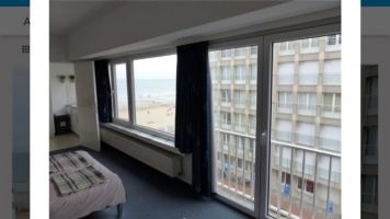 Studio in Westende for   2 •   view on sea 