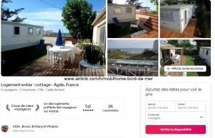 Stacaravan in Grau d'agde voor  5 &bull;   &bull;  uitzicht op zee 